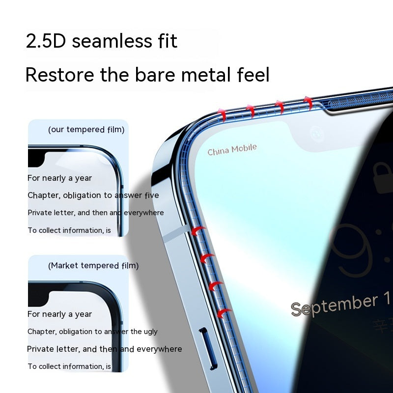 Full Screen Peep-proof Silk Screen Privacy Tempered Film Suitable For Privacy Tempered Film Anti-peep Film for Iphone