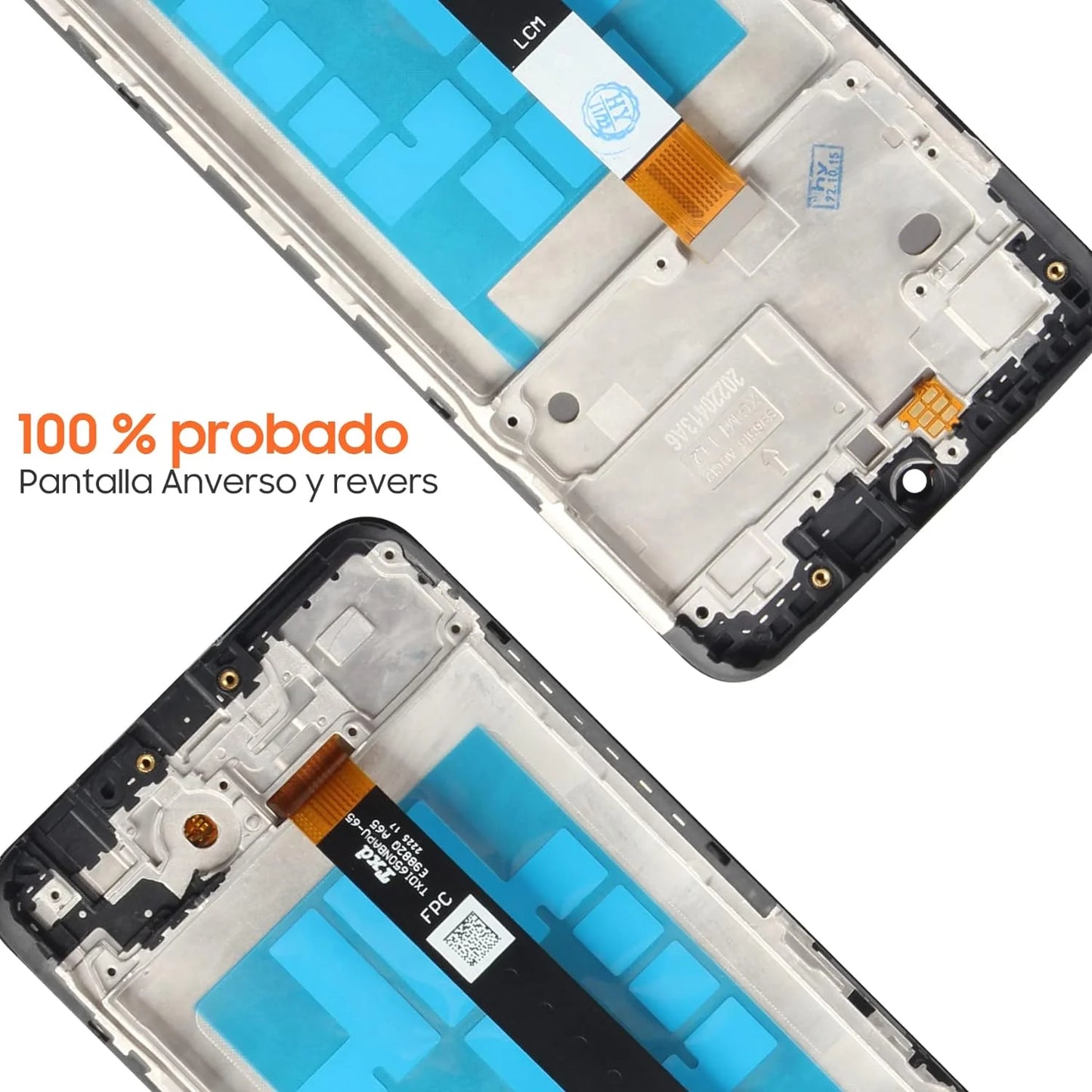 LCD for Samsung Galaxy A03S Screen Replacement for Samsung A037U LCD Screen SM-A037U Touch Display Digitizer Assembly Repair Parts with Frame(Not Fit A037A A037W A037G)