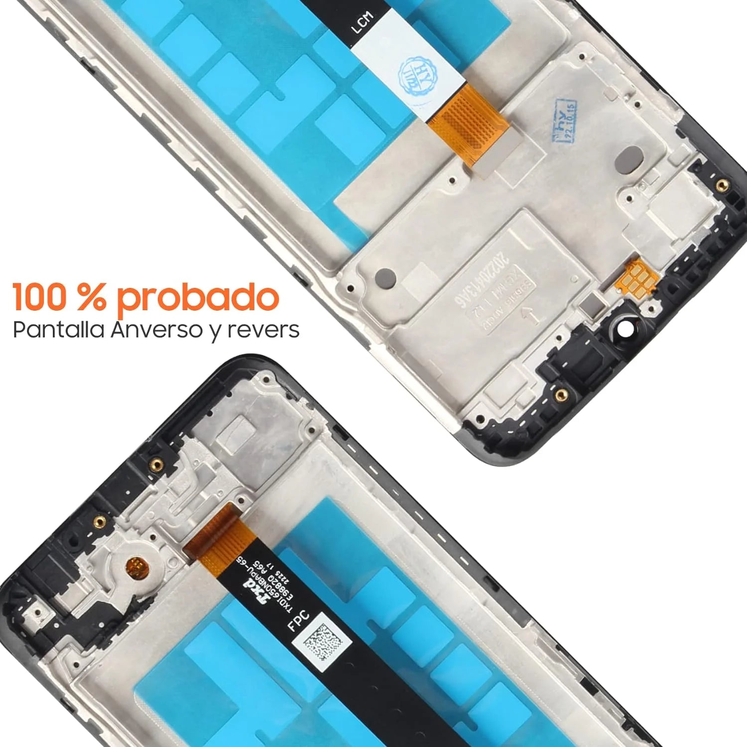 LCD for Samsung Galaxy A03S Screen Replacement for Samsung A037U LCD Screen SM-A037U Touch Display Digitizer Assembly Repair Parts with Frame(Not Fit A037A A037W A037G)