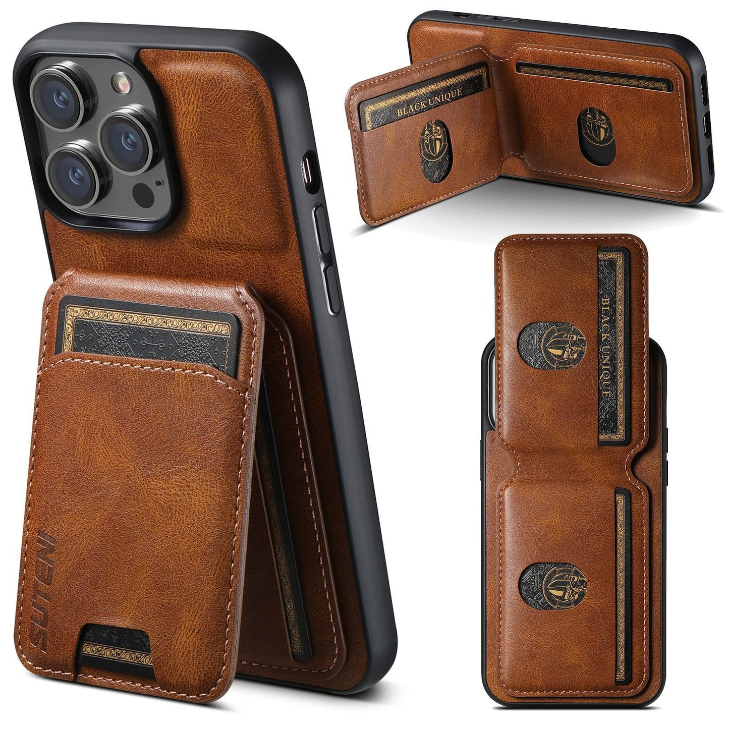 Leather Business Card Phone Case Iphone 16, Iphone 16 pro, Iphone 16 pro Max