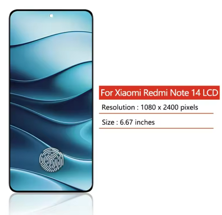 Display Screen for Xiaomi Redmi Note 14 lcd Display Digital Touch Screen for Redmi Note 14 5G Screen with Frame