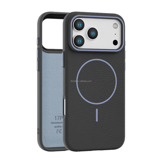 Funda Premium de Piel Texturizada con Soporte MagSafe para iPhone 17, 17 Pro y 17 Pro Max